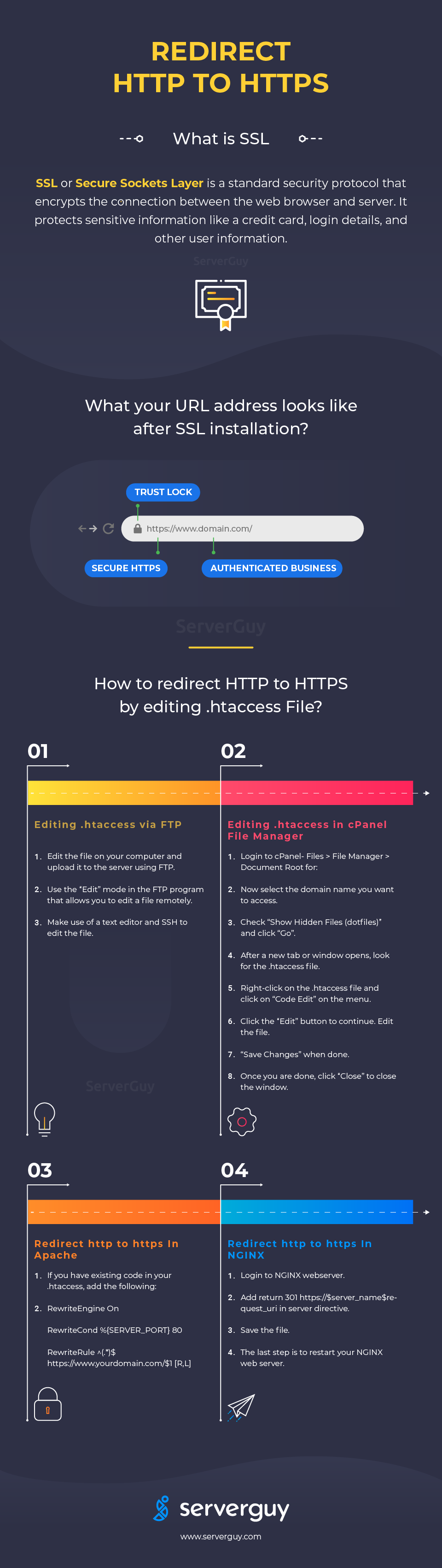 Force Redirect HTTP to HTTPS using htaccess