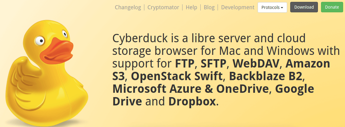 Best FTP Client for mac Cyberduck