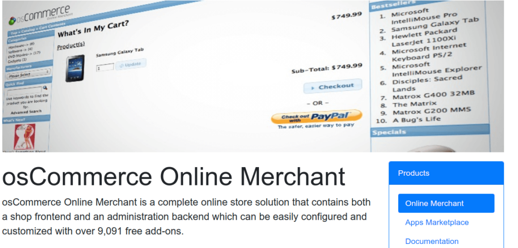 Open Source eCommerce Platform