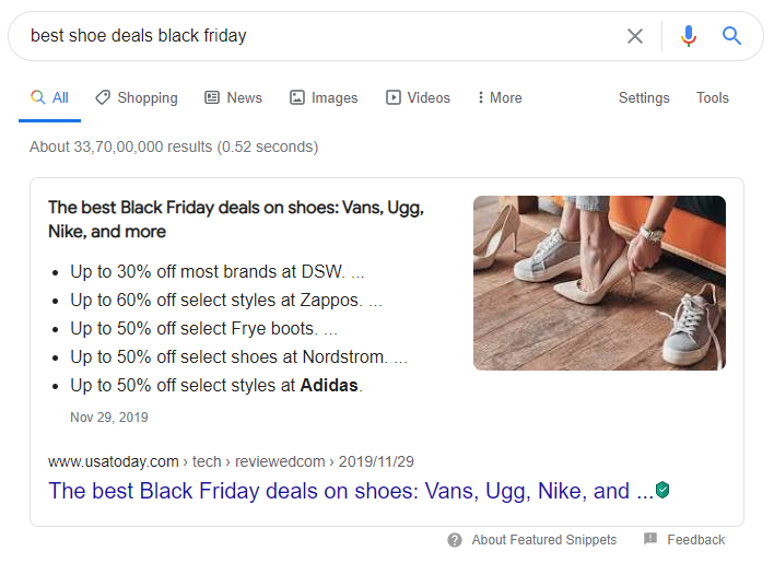 shoe google deals Post Holiday Marketing