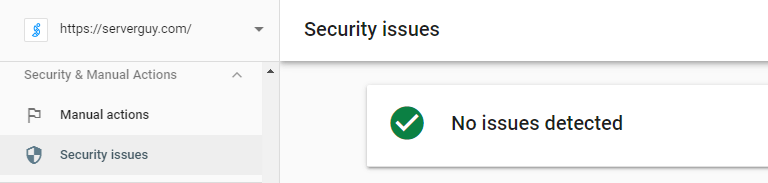 Search Console Warning