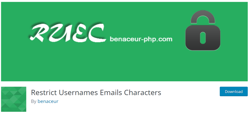 Restrict Usernames Emails Characters WordPress Plugin